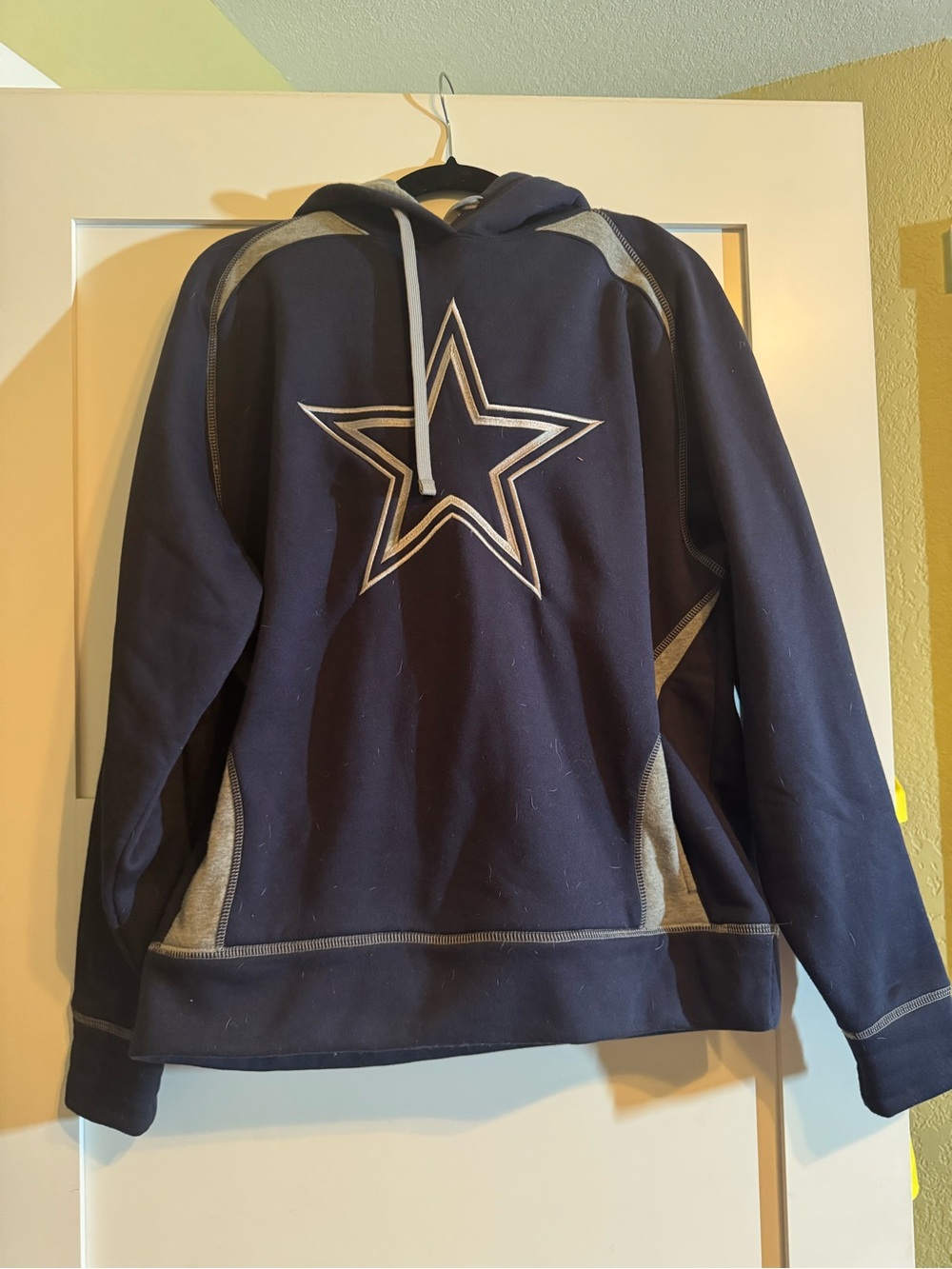 NFL Navy and Gray Star Hoodie Jacket